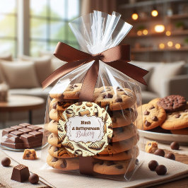 Vintage Rustic Bakery Ronde Sticker