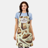 Vintage Rustic Bakery Schort (Gedragen)