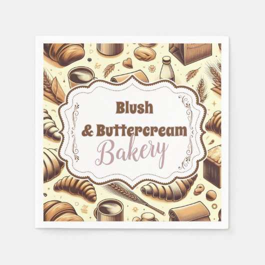 Vintage Rustic Bakery Servet (Voorkant)