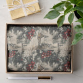Vintage Rustic Christmas Holiday Tissuepapier (Geschenk)