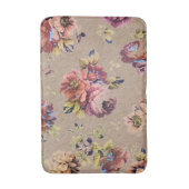 Vintage Rustic Floral Badmat (Voorkant Verticaal)