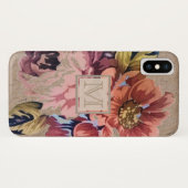 Vintage Rustic Floral Case-Mate iPhone Case (Achterkant (horizontaal))