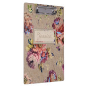 Vintage Rustic Floral Klembord (Rechts)
