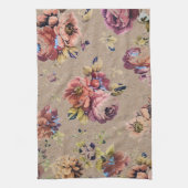 Vintage Rustic Floral Theedoek (Verticaal)