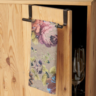 Vintage Rustic Floral Theedoek
