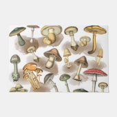 Vintage Rustic Forest Mushrooms Deurmat (Voorkant)