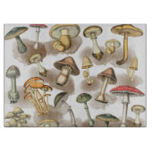 Vintage Rustic Forest Mushrooms Snijplank (Voorkant)