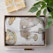 Vintage Rustic Forest Mushrooms Tissuepapier (Geschenk)