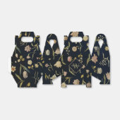 Vintage Rustic Monogram Floral Rug Pattern Bedankdoosjes (Uitgevouwen)