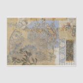 Vintage Rustic Texture Burlap Franse ontkoppeling Tissuepapier (Voorkant)