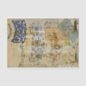 Vintage Rustic Texture Burlap-ontkoppeling Tissuepapier (Voorkant)