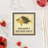 Vintage Rustic Vis Thema Feestpapier Servet (Insitu)