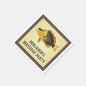 Vintage Rustic Vis Thema Feestpapier Servet (Hoek)