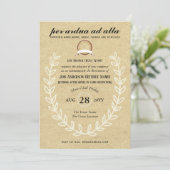 Vintage Rusticale Pensioen Foto Beroep Thema Kaart (Staand voorkant)