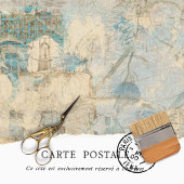 Vintage Rustieke Bloemtextuur Decoupage Meubelen Tissuepapier