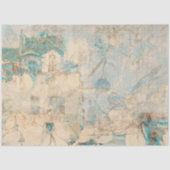 Vintage Rustieke Bloemtextuur Decoupage Meubelen Tissuepapier (Voorkant)