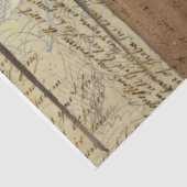 Vintage Rustieke Ephemera Bruine Textuur Decoupage Tissuepapier (Detail)