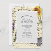 vintage rustieke Franse Eiffeltoren Parijs Feest Kaart (Voorkant)