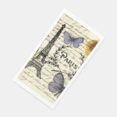 vintage rustieke Franse Eiffeltoren Parijs Feest Servet (Hoek)