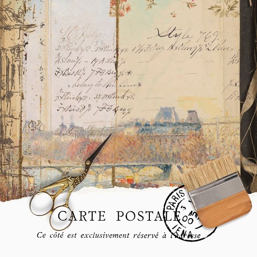 Vintage Rustieke Textuur Ephemera Decoupage Tissuepapier