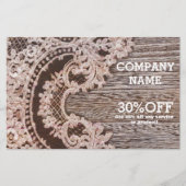 vintage rustieke westerse landelijke chic kant hou flyer (Voorkant)