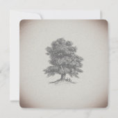 Vintage Rustige Baby shower en superwinkel Kaart (Achterkant)