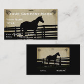 Vintage Rustisch Visitekaartje Boerderij of Ranch (Voorkant / Achterkant)