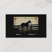 Vintage Rustisch Visitekaartje Boerderij of Ranch (Achterkant)