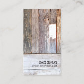 Vintage Rustisch Wood Visitekaartje (Voorkant)