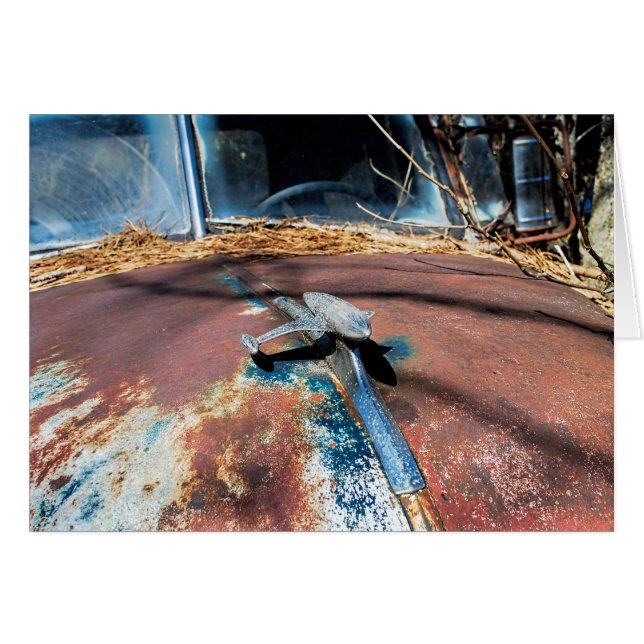 Vintage Rusty Hood Ornament (Voorkant Horizontaal)