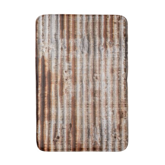 Vintage Rusty Metal Badmat (Voorkant Verticaal)