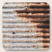 Vintage Rusty Metal Bier Onderzetter (Voorkant)