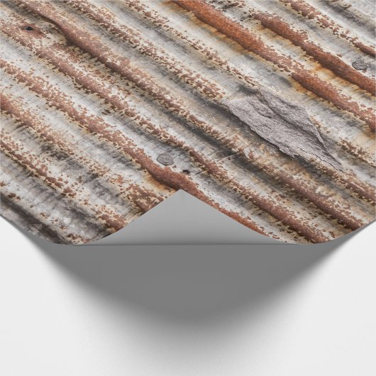 Vintage Rusty Metal Cadeaupapier (Hoek)