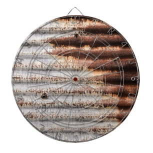 Vintage Rusty Metal Dartbord