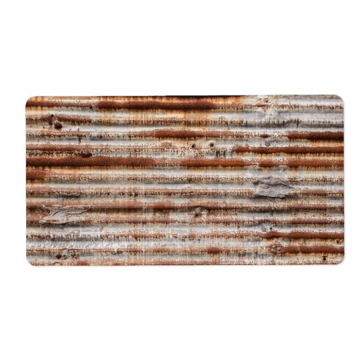 Vintage Rusty Metal Etiket (Voorkant)