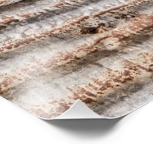 Vintage Rusty Metal Foto Afdruk (Hoek)