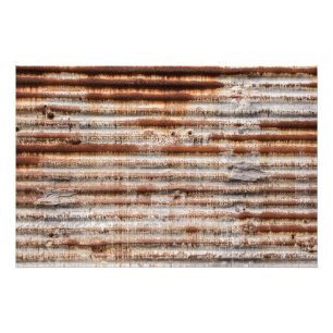 Vintage Rusty Metal Foto Afdruk