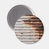 Vintage Rusty Metal Magneet (Voorkant / Achterkant)