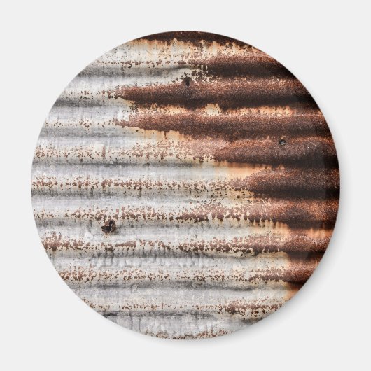 Vintage Rusty Metal Magneet (Voorkant)