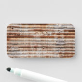 Vintage Rusty Metal Naamplaatje (In situ)