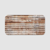 Vintage Rusty Metal Naamplaatje (Voorkant)