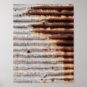 Vintage Rusty Metal Poster