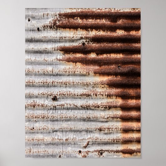 Vintage Rusty Metal Poster (Voorkant)