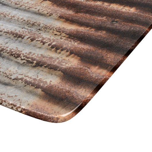 Vintage Rusty Metal Snijplank (Hoek)