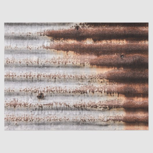 Vintage Rusty Metal Tissuepapier (Voorkant)