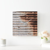 Vintage Rusty Metal Vierkante Klok (Huis)