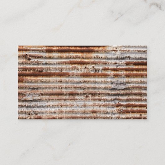 Vintage Rusty Metal Visitekaartje (Voorkant)