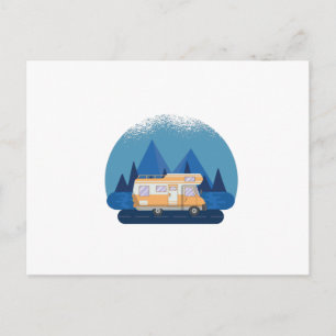 Vintage RV Camper Motorhome Briefkaart