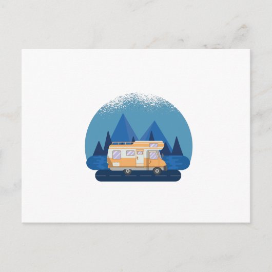 Vintage RV Camper Motorhome Briefkaart (Voorkant)