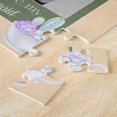 Vintage Sage Bruidsmeisje Voorstel Legpuzzel (Zijkant)
